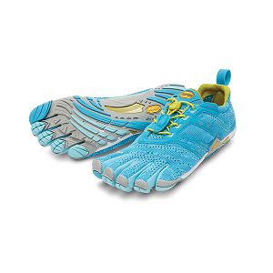 Vibram KMD EVO Light Blue/Grey/Yellow Womens Trail Shoes | India-957081